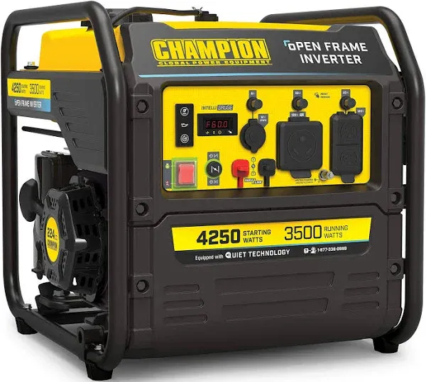 Champion 4250-Watt RV Ready Portable Open Frame Inverter Generator