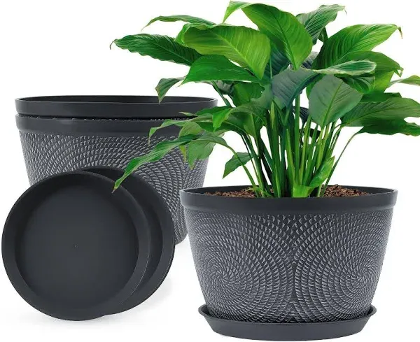 Quarut 10 inch Flower Pots Planters