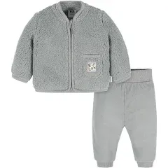 Gerber Baby Boys Toddler Sherpa Jacket & Jogger Pant Set