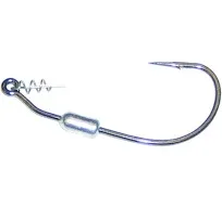 Owner 5132W-024 Twistlock Weighted Bass Hook with Centering-Pin Spring