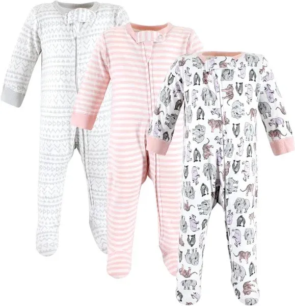 Touched by Nature Baby Girls' Organic Cotton Sleep and Play