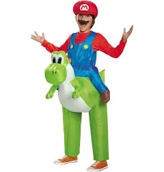 Nintendo Mario Riding Yoshi Adult Inflatable Costume