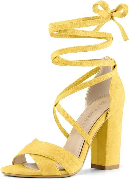 Allegra K Strappy Heels