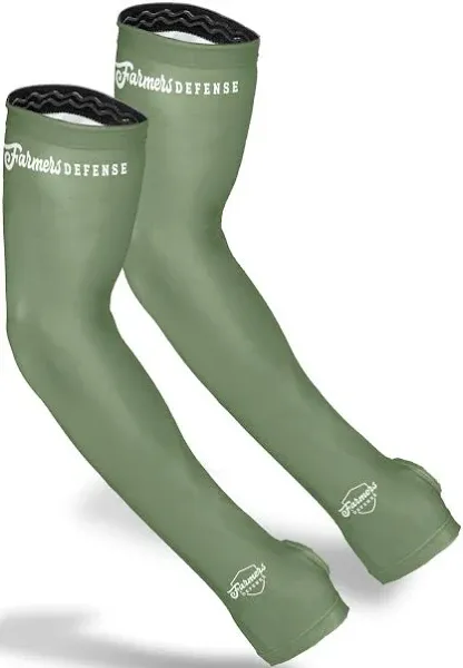 Farmers Defense Green Gardener’s Protective Arm Sleeves UPF 50+ Adult Size XS