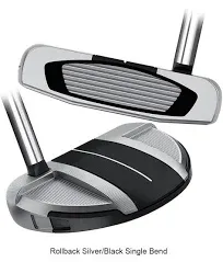 TaylorMade Spider GT Rollback Silver/Black Single Bend Putter