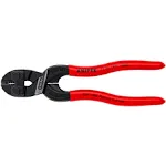 Knipex Cobolt S Compact Bolt Cutters with Recess in The Cutting Edge Black atramentized, Plastic Coated 160 mm (self-service card/blister) 71 31 160