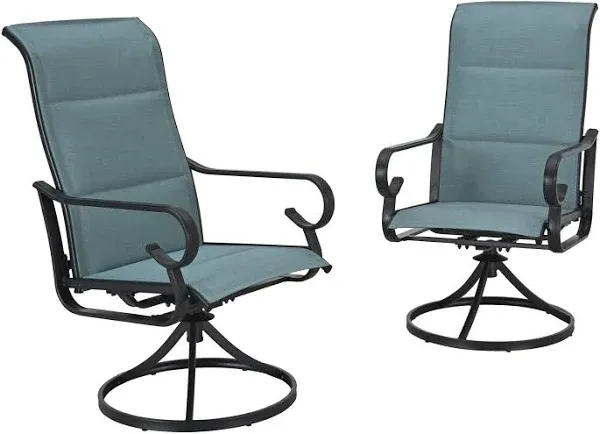 LOKATSE Home Outdoor Swivel Chair Set of 2