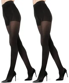 MeMoi Women's Perfectly Opaque Control Top Microfiber Tights