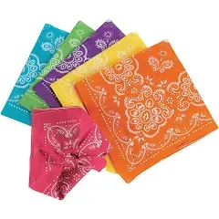 Oriental Trading Company Inc. Neon Bandannas Qty: 1 dozen