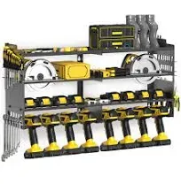 Power Tool Organizer, Drill Holder Wall Mount, Storage Rack for Cordless Dril...