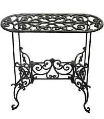 Sungmor Heavy Duty Cast Iron Potted Plant Stand