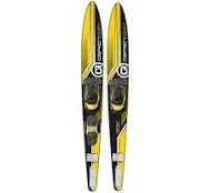 O&#039;Brien Watersports Adult 68 inches Performer Combo Water skis, Yellow (Used)