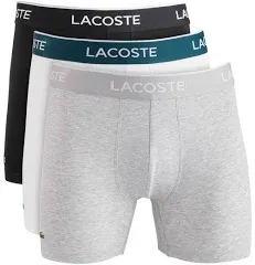 Lacoste Men's 3 Pack Cotton Stretch Boxer Briefs