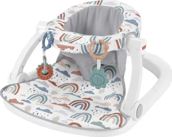 Fisher-Price Sit-Me-Up Floor Seat Rainbow Showers