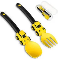 Deinyi Construction Toddler Utensils