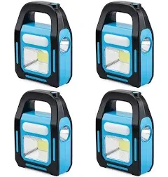 TANSOREN 2 Pack Lantern Camping Essentials Accessories Gear Solar Lights, LED Flashlight for Power Outages, Rechargeable Tent Lights for Emergency, Hurricane, Survival Kits, Operated Lamp