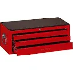 Teng Tools 3 Drawer Professional Portable Steel Lockable Red N Series Middle Tool Box - TC803N