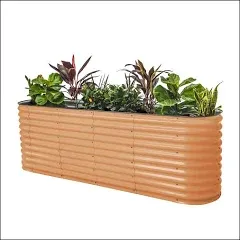 32" Extra Tall 4 In 1 Small Modular Metal Raised Garden Bed Kit