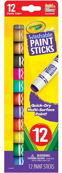 Crayola Project Quick-Dry Paint Sticks