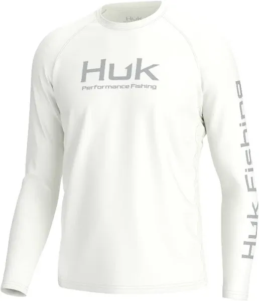 "Huk Men's Vented Pursuit Long Sleeve Fishing Shirt - Night Owl - L"