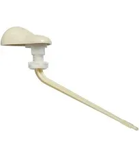 Left-Hand 30 Degree Plastic Toilet Trip Lever (Bone)