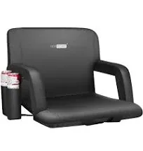 Stadium Seat for Bleachers Reclining Chair Portable Padded Cushion Back Armrest  | eBay