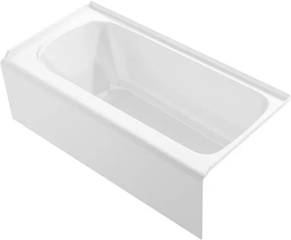 Kohler Villager 60" x 30-1/4" Alcove Bath, Right Drain White