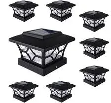 Solar Post Cap Lights Outdoor, Solar Powered Fence Post Cap Lights for 4x4 Vi...