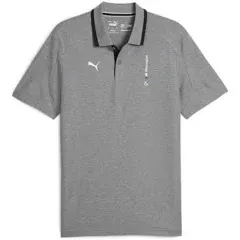 PUMA Men BMW MMS Logo Short Sleeve Shirt Athletic Casual - Grey