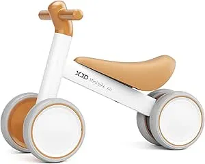 XJD Baby Balance Bikes Bicycle Baby Toys for 1 Year Old Boy Girl 10 Month -36 Months Toddler Bike Infant No Pedal 4 Wheels First Bike or Birthday Toys Children Walker (Brown-1)