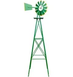 Ubesgoo 8ft Weather Resistant Yard Garden Windmill