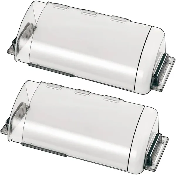 2 Pack Adjustable Air Vent Deflector, 9”-15” Transparent Deflector for Ceiling Registers, Floor, Sidewall (2)