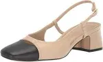 Sam Edelman Women's Tarra Leather Slingback Pumps - Sand - Size 9