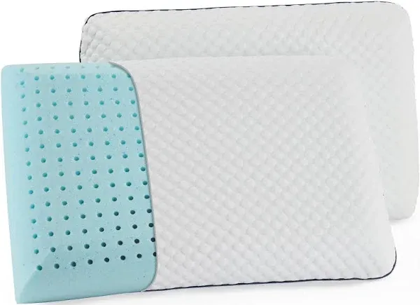 Memory Foam Pillow - Standard Size - 1-Pack - Medium Plush Feel - Neck &amp; Shou...