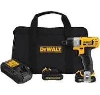 DeWalt DCF610S2 1/4" 12V MAX Cordless Screwdriver Kit