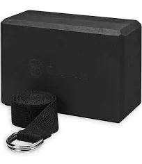 Gaiam Yoga Block & Strap Combo