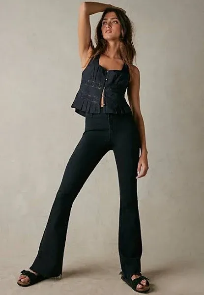 Women's Free People Level Up Slit Bootcut Jeans