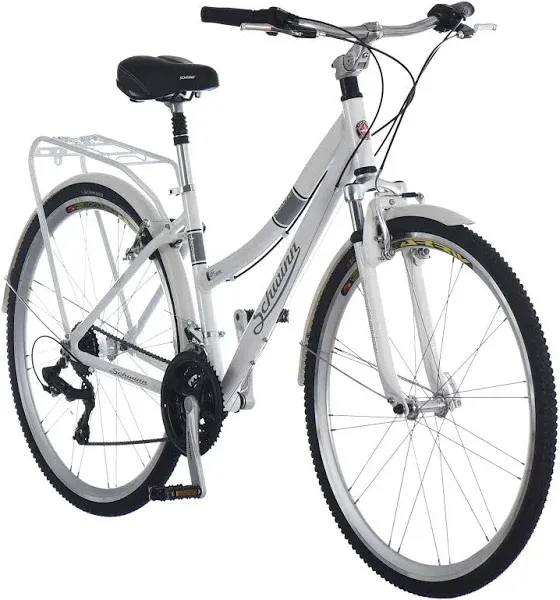 Schwinn Discover 21 Speed Women's Hybrid Bike - White