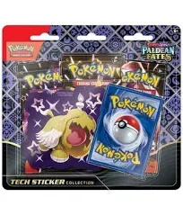 Pokemon Scarlet & Violet Paldean Fates Tech Sticker Collection | Shiny Fidough