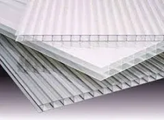 (Pack of 10 Sheets) 35&#039;&#039; x 48&#039;&#039; x 8 mm (5/16)Polycarb<wbr/>onate Clear TWINWALL PANELS