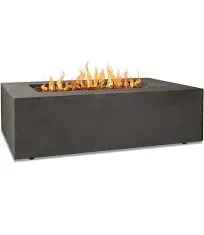 Real Flame Baltic Rectangle Natural Gas Fire Table, Glacier Gray