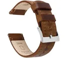 Omega Moonswatch Weathered Brown Leather Watch Band Watch Band