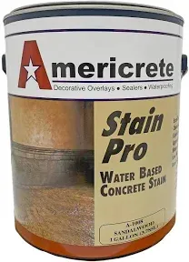 Concrete Stain - Pala Mesa Brown - Semi-Opaque Topical Stain for Wood, Concrete, Stone, Tile, Decks, Floors, Cement, Porches, Brick, and More - Decorative Color Stains (1 Gallon)