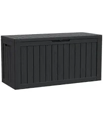 80 Gallon Resin Lockable Patio Outdoor Storage Deck Box