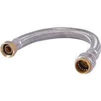 Sharkbite 1/2 in. x 3/4 in. FIP x 24 in. L Braided Flexible Water Heater Connector