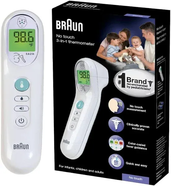 Braun No Touch + Touch Forehead Thermometer