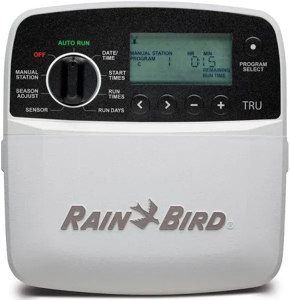 RAIN BIRD TRU6I Indoor Sprinkler Timer Programmable 6 Zone White