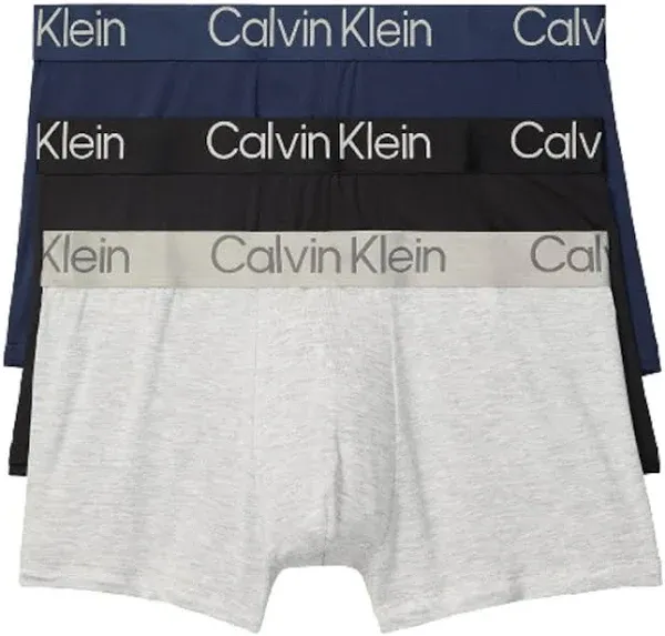 Calvin Klein Men&#039;s Ultra Soft Modern Medium, Black/ Blue Shadow/ Grey Heather 