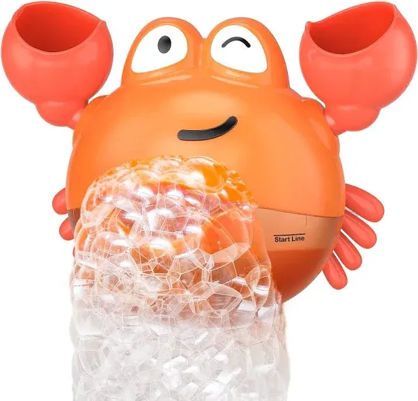 KINDIARY Bath Toy, Crab Bath Bubble Maker For Baby, Toddlers 1-3, Infants, Kids,