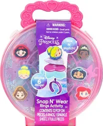 Disney Princess Snap &#x27;N Wear Ring Activity Kits NWT Fabulous For a Gift, Party!!